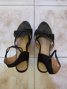 Black Cross-Strap Heels