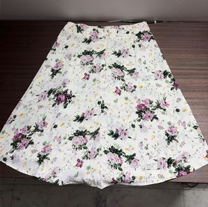 Floral Print Midi Skirt