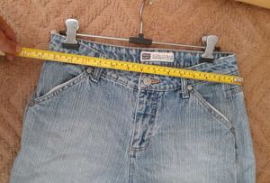 Denim Bermuda Shorts low rise