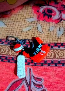 🏏 ❤Virat Kohli Crochet Jersey Keycha❤