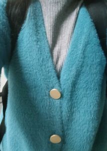 Teal Knit Cardigan