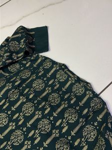 Elegant Dark Green Printed Kurta
