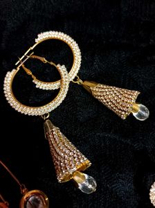 Sparkling Statement Earrings Set