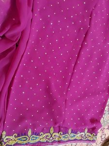 Stone Work Saree