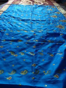 Beautiful banarasi Saree&amp;matching Readymade Blouse