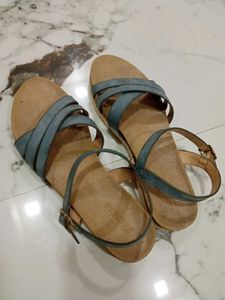 Bata size 7 Stylish Blue Strappy Sandals