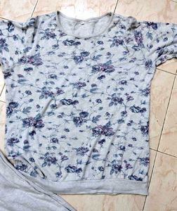 Floral Print Pajama Set 3xl, 4xl