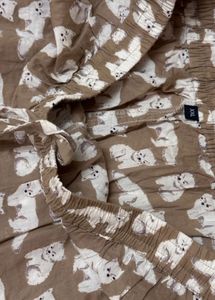 Kaftan Cartoon Printed Night Suit