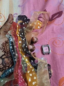 Women's Watch and with colourfull belt