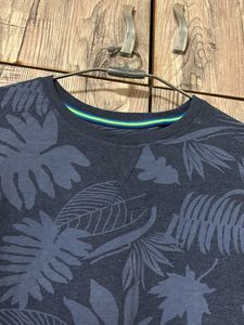 Men's Blue Tropical Print Sweatshirt
