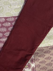 Comfortable Winter Burgundy Jeggings