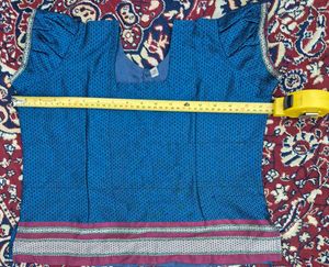 Blue Printed Ethnic Skirt with top
