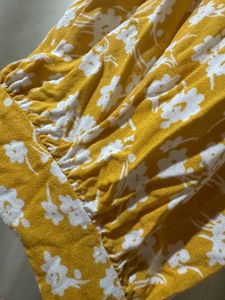 Yellow Floral Print Maxi Dress