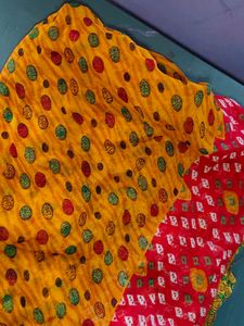 Vibrant Bandhani Print Saree