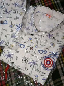 Men's Tropical Print Casual Shirt