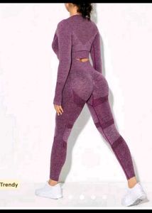 Athletic Seamless Crop Top &amp; Leggings Set