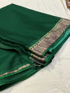 Elegant Green Silk Saree