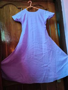 Lavender Embroidered Dress