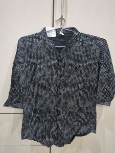 Black & White Printed Kurta