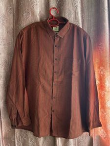Men's Textured Long Sleeve Shirt