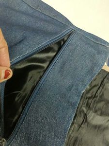 Denim Waist Bag with "AMPS express"