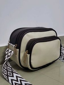 Chic Dual-Tone Crossbody Bag