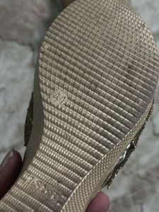 Gold Heels Slipper Party Wear
