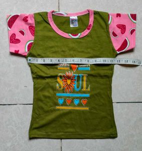 Cute Girls' Top &amp; Pyjama Set of 2.