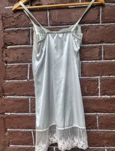 Vintage Lace Trim Slip Dress