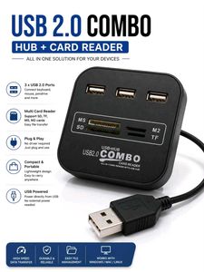 USB 2.0 Combo Hub + Card Reader