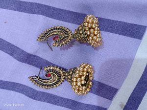 Ethnic Earrings with Pearls
