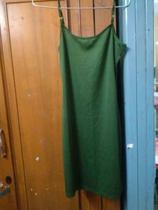 Green Printed  Dress