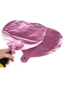 10 pcs 18inch pink gold  heart foil balloons