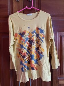 Abstract Graphic Print Long Sleeve Tee