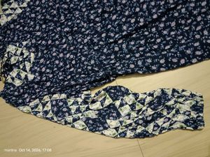 Elegant Navy Floral Maxi Dress