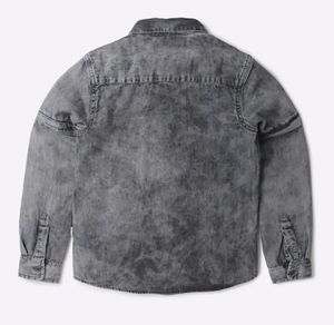 Stylish Acid Wash Denim Shirt
