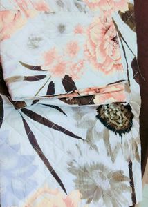 Floral Quilted Bedsheet and 2 pillows cover