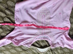 Elegant Pink Embroidered Kurta