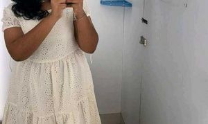 Chic Eyelet Mini Dress