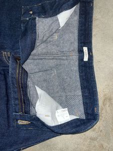 Vintage Dark Blue A-Line Maxi Denim Skirt | Waist