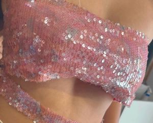 Sparkling Sequin Tube Top