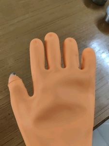 Brand New Right hand Orange Latex Glove