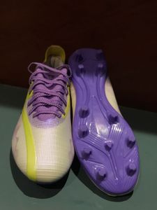 Purple &amp; Yellow Soccer Cleats