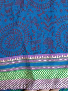 Blue &amp; Green Block Print Kurta