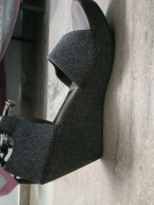 Sparkly Wedge Sandals