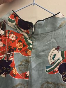 Elegant Japanese Print Cheongsam Dress