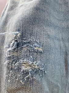 Light Wash Ripped Wide Leg Jeans