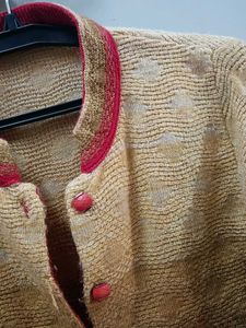 Embroidered Knit Cardigan