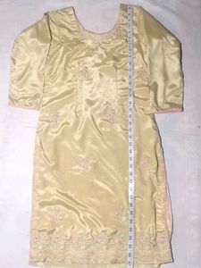 Pathani suit cream and pink colour best soft silky