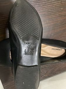 Mochi - J. Fontini Black Pointed Toe Flats
